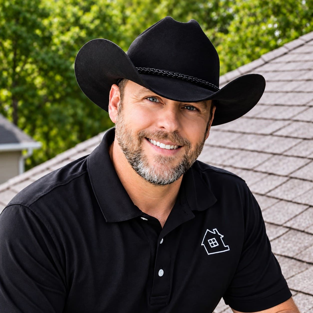 Kevin Cearley inspecting a roof for True South Home Inspection